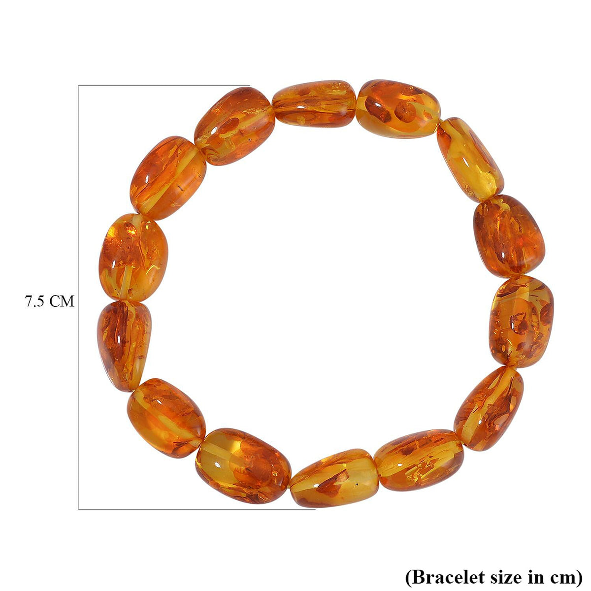Baltic Amber Stretchable Bracelet (Size 7-7.5) 500 Ct 7796334 3