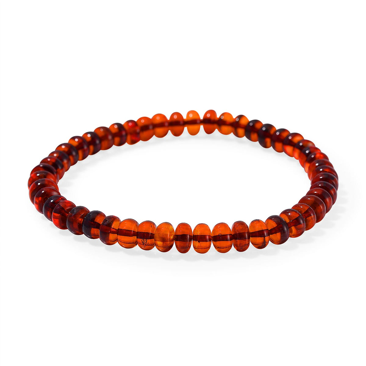 Natural Amber Stretchable Bracelet (Size 7.5) 8102204 0