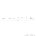 Amethyst Bracelet (Size 8.5 with Extender) 3.22 Cts