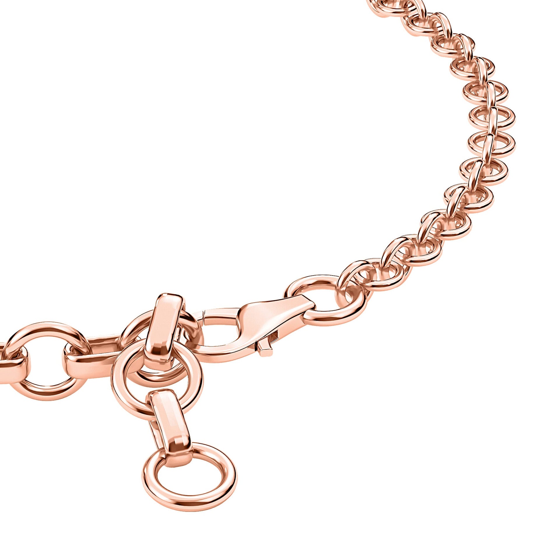 Amethyst Bracelet in Rose Gold Plated Sterling Silver Variations 3627422 5