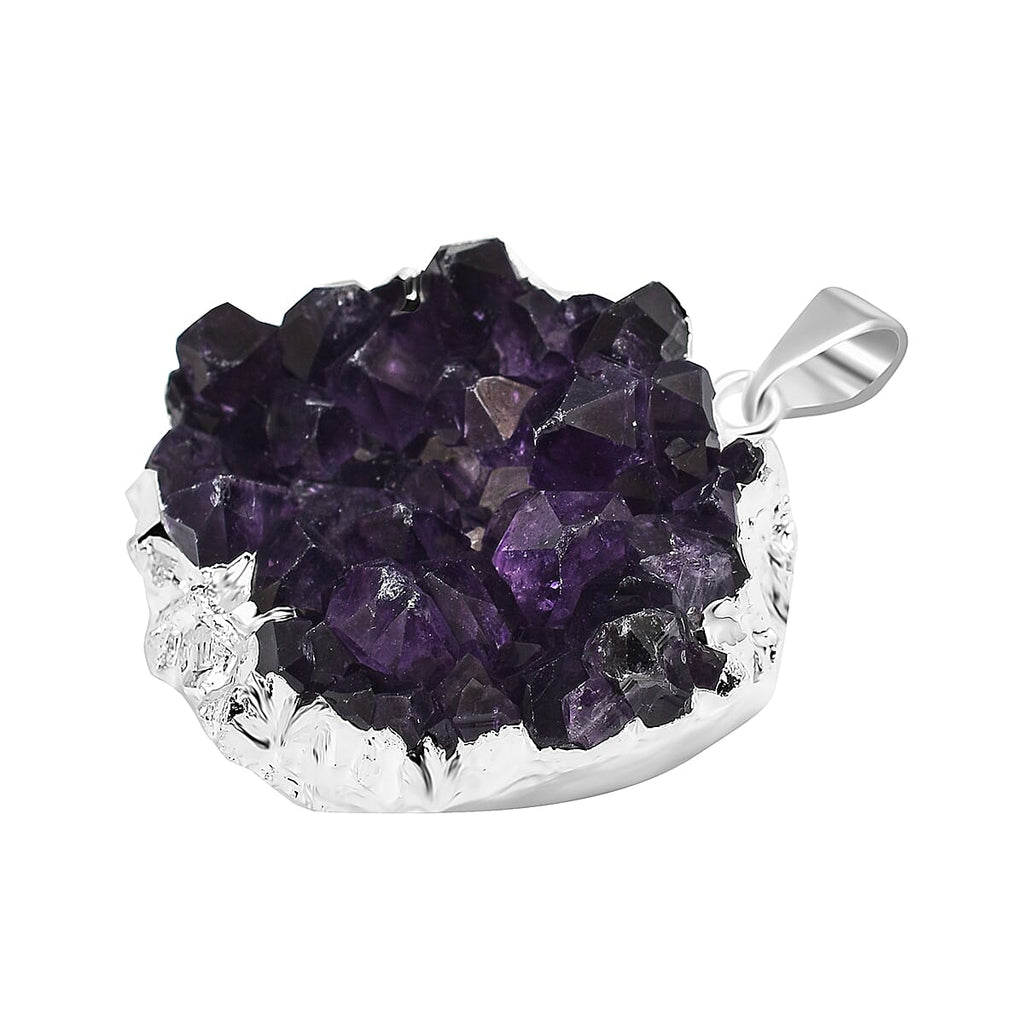Tucson Find-Amethyst Crystal Solitaire Pendant