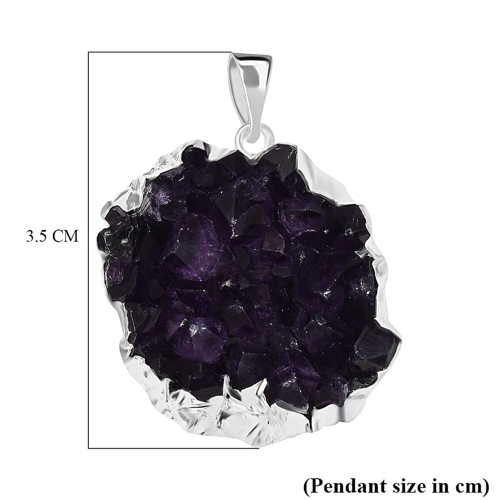 Tucson Find-Amethyst Crystal Solitaire Pendant
