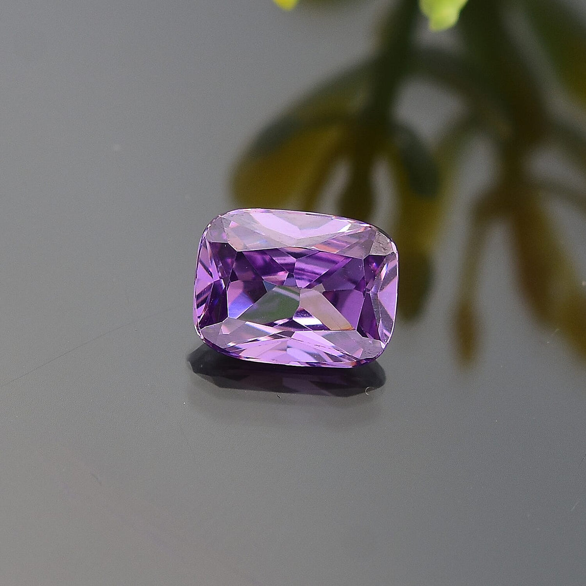 2.38 Ct. Amethyst Cubic Zirconia Loose Gemstone in Cushion Shape 8063720 1