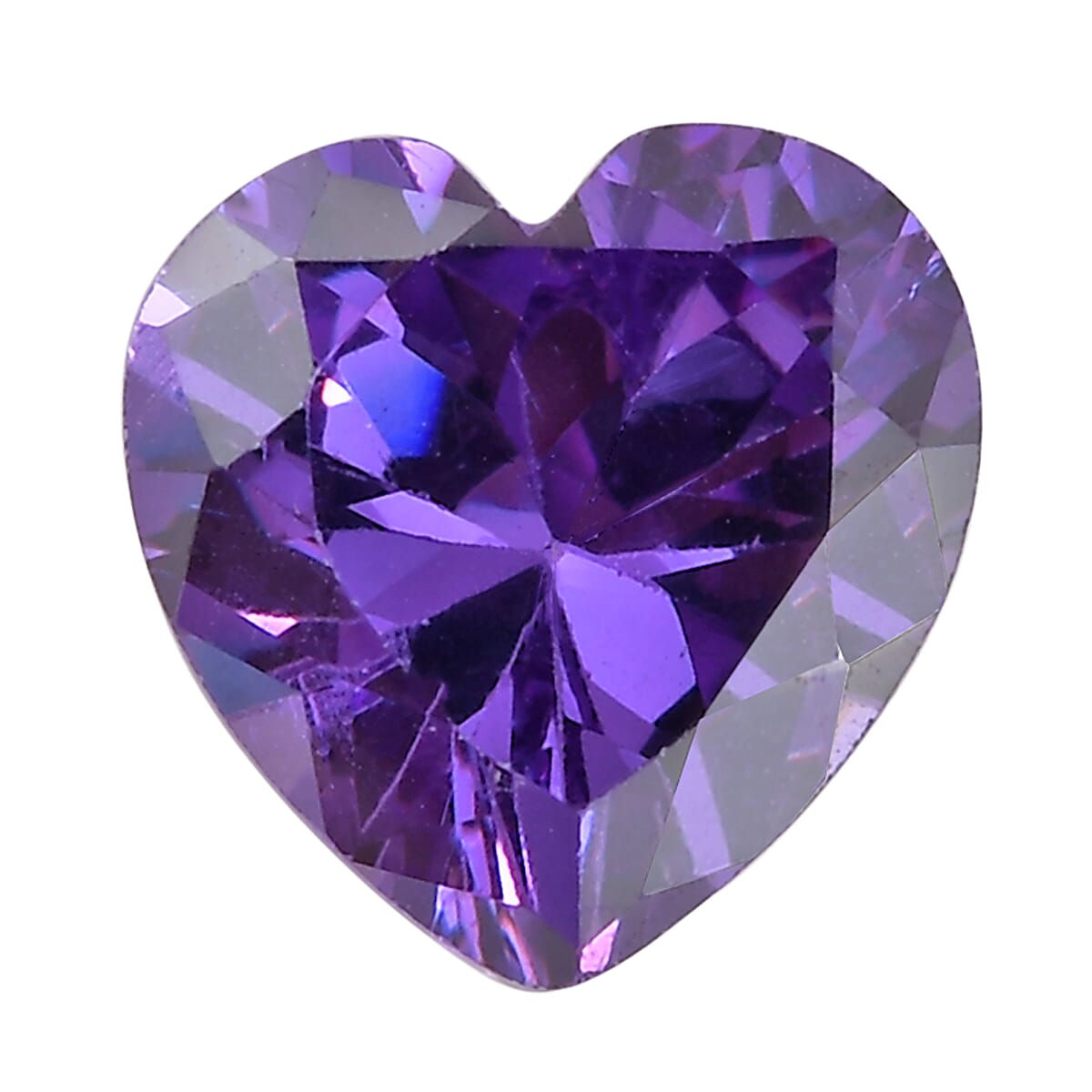 1.3 Ct. Amethyst Cubic Zirconia Loose Gemstone in Heart Shape 8063724 0
