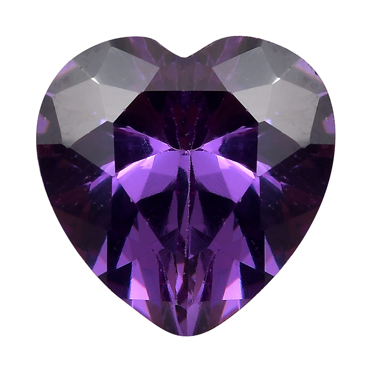 3.06 Ct. Amethyst Cubic Zirconia Loose Gemstone in Heart Shape 8063725 0