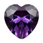 Amethyst Cubic Zirconia Heart Shape Gemstone 3.06 Ct.