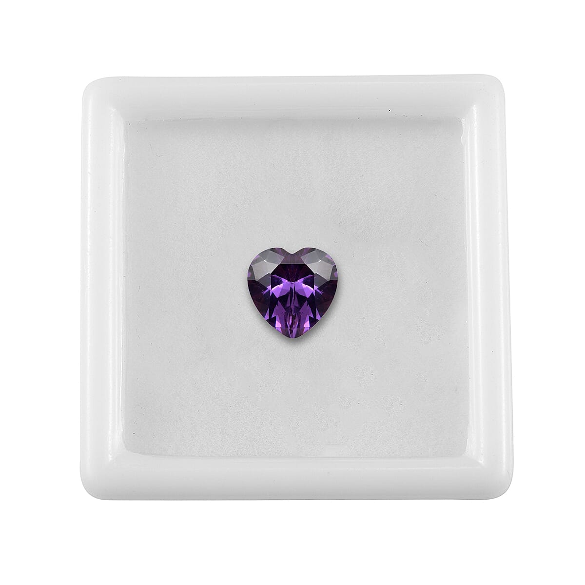 3.06 Ct. Amethyst Cubic Zirconia Loose Gemstone in Heart Shape 8063725 3