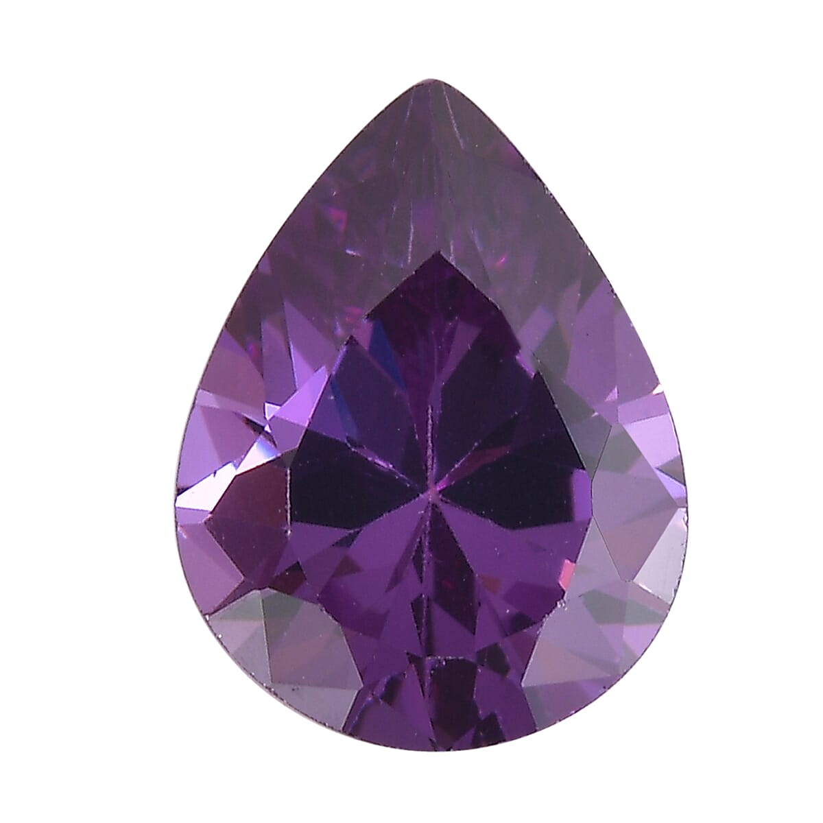 1.9 Ct. Amethyst Cubic Zirconia Loose Gemstone in Pear Shape 8070607 0