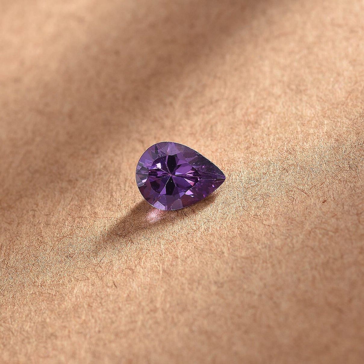 1.9 Ct. Amethyst Cubic Zirconia Loose Gemstone in Pear Shape 8070607 1