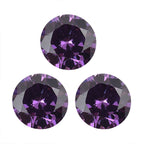 Amethyst Cubic Zirconia Round Shape Gemstone 4.26 Ct.
