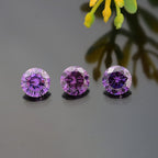 Amethyst Cubic Zirconia Round Shape Gemstone 4.26 Ct.