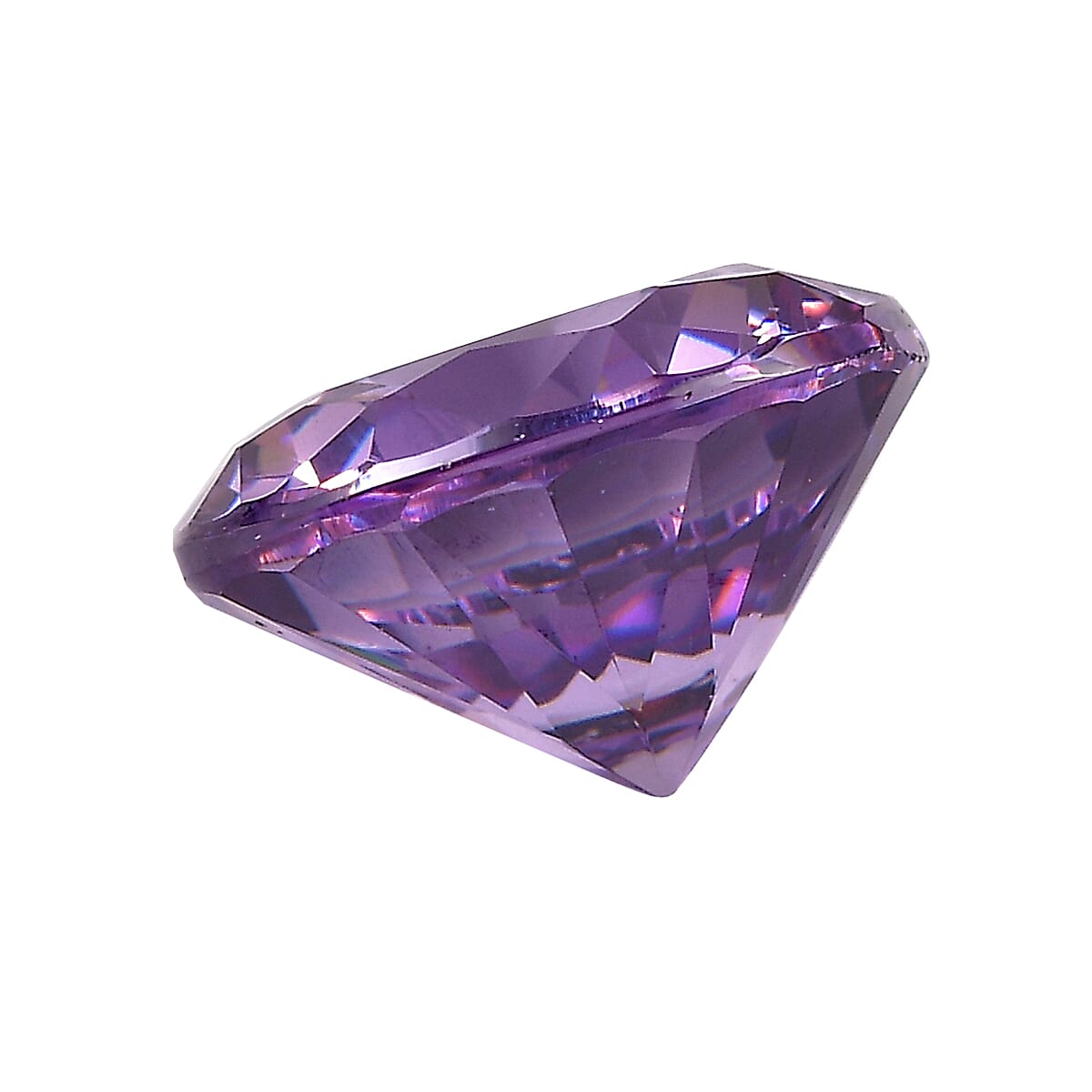 3.4 Ct. Amethyst Cubic Zirconia Loose Gemstone in Round Shape 8063734 2