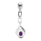 African Amethyst Dangle Pendant 1.15 Ct.