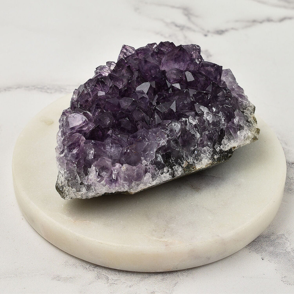 Natural Amethyst Druzy Geode Showpiece 400 Ct 7509821 1