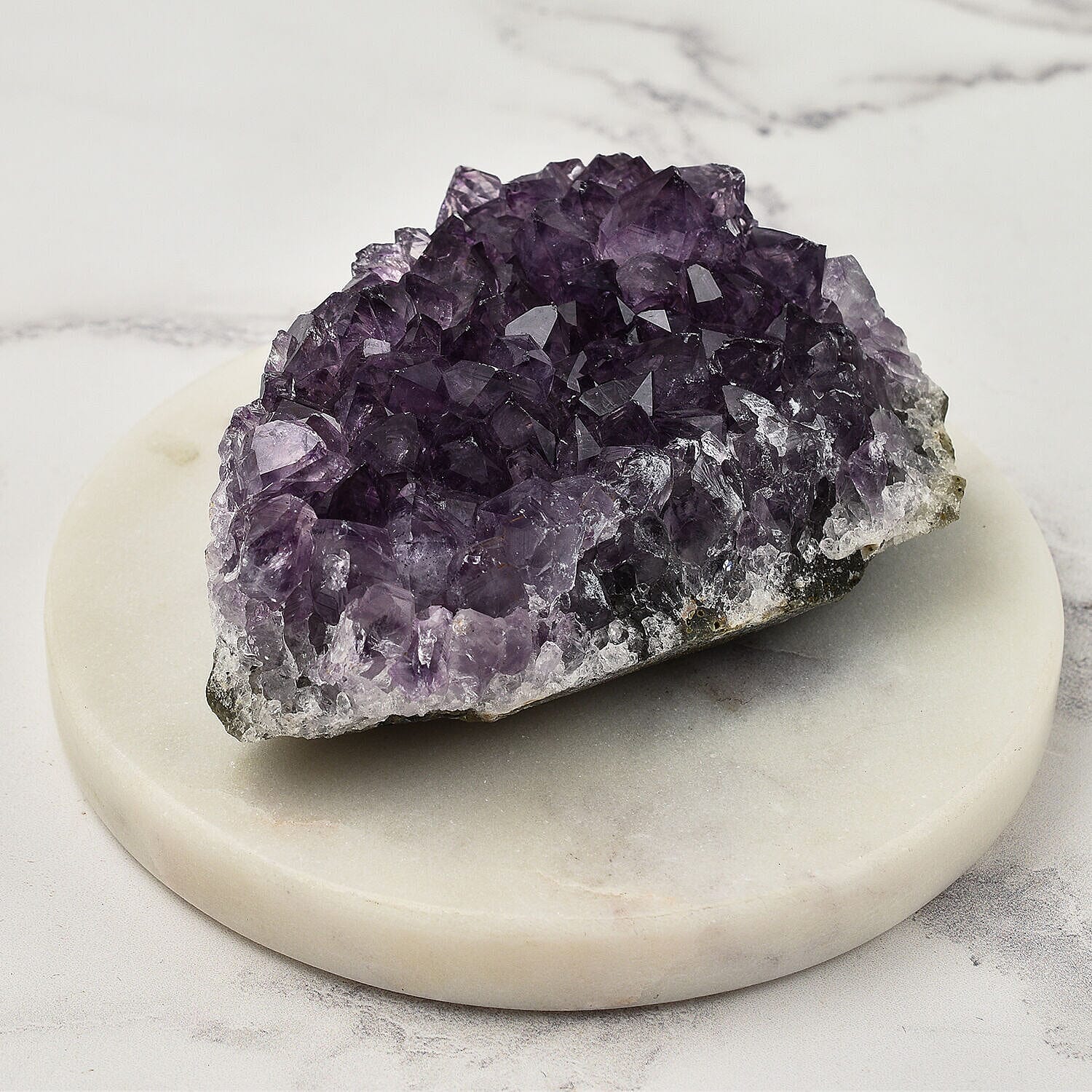 Natural Amethyst Druzy Geode Showpiece 400 Ct 7509821 1