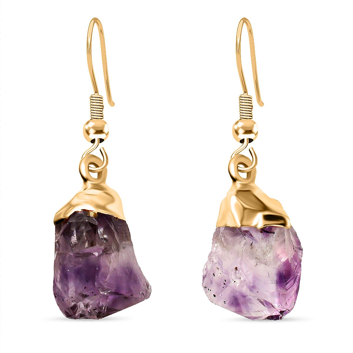 Amethyst Earrings in Gold Tone 12.00 Ct 7507847 0