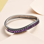 Amethyst Half - Eternity Bangle (Size 7.5) 7.73 Ct.