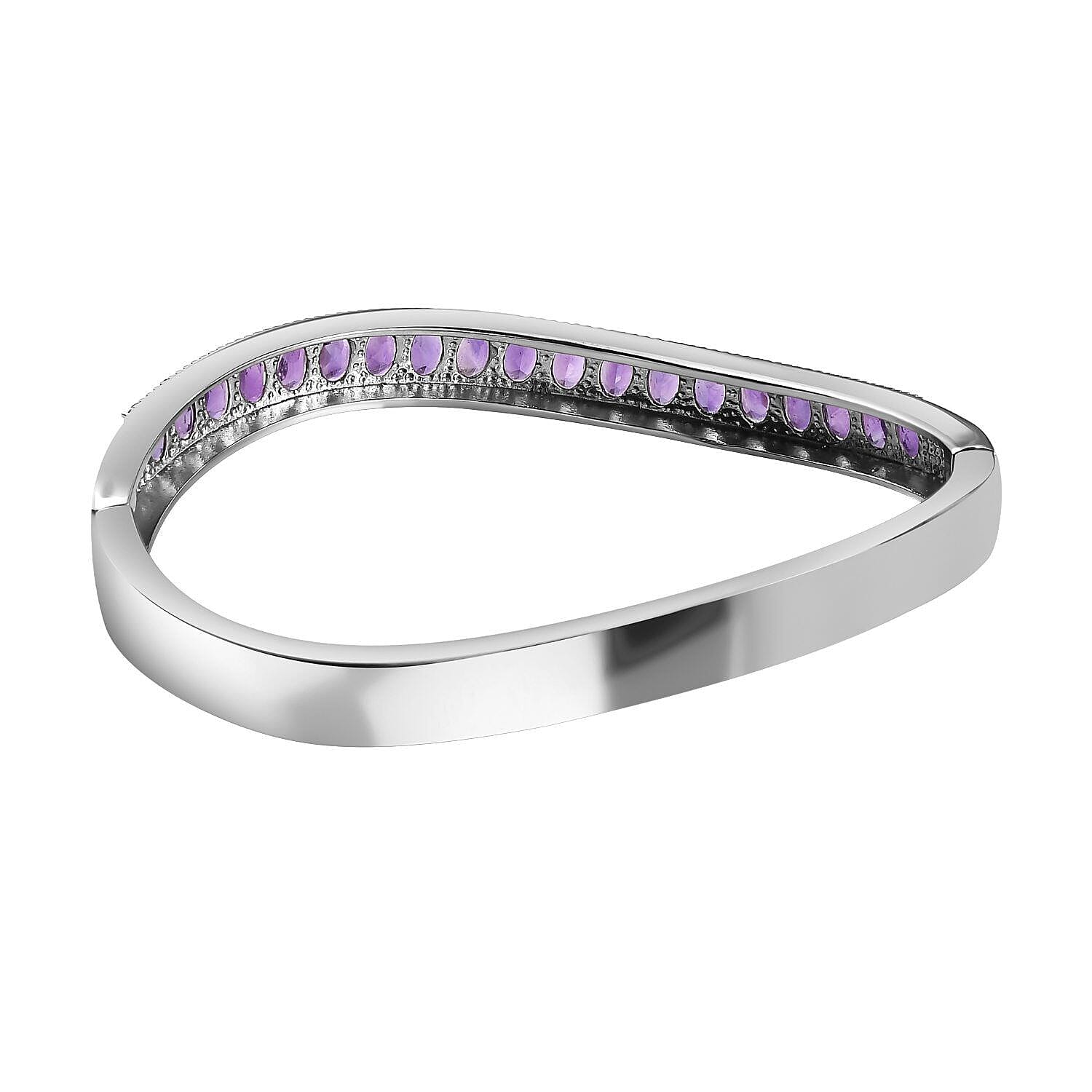 Amethyst Half - Eternity Bangle (Size 7.5) 7.73 Ct. 7279290 4