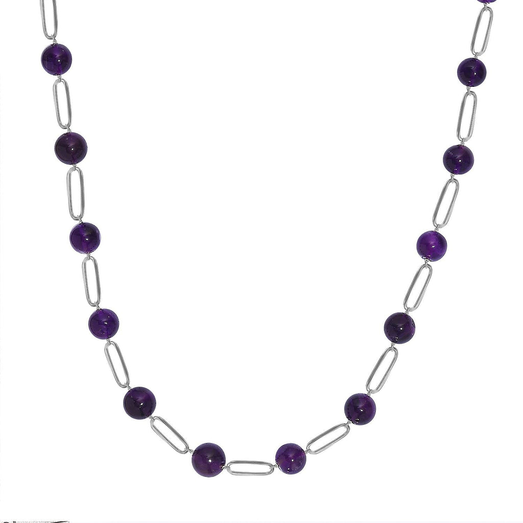 Amethyst Necklace (Size - 20) 67.70 Ct.