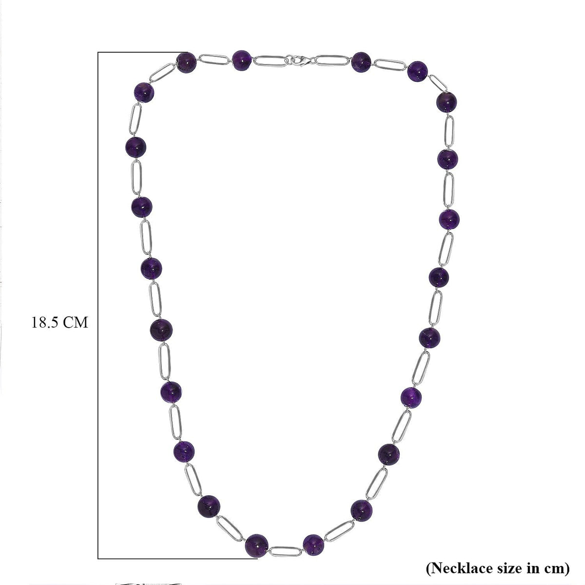 Amethyst Necklace (Size - 20) 67.70 Ct. V32665895 10