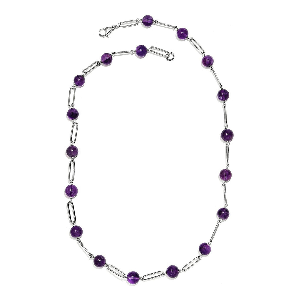 Amethyst Necklace (Size - 20) 67.70 Ct.
