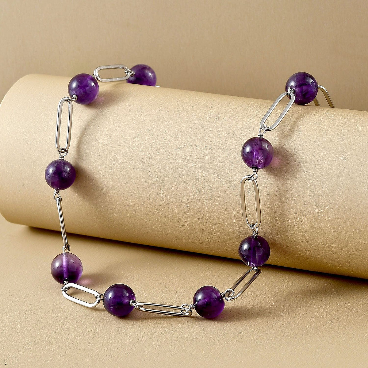 Amethyst Necklace (Size - 20) 67.70 Ct. V32665895 3