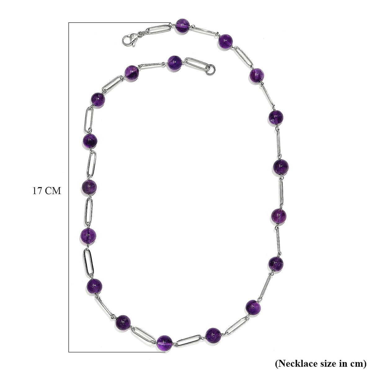 Amethyst Necklace (Size - 20) 67.70 Ct. V32665895 11