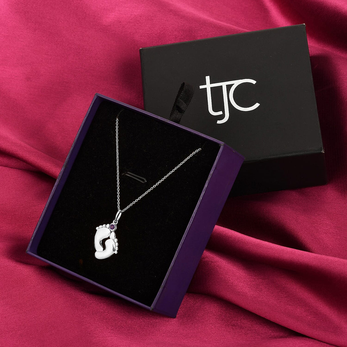 Amethyst Pendant With Chain (Size 16 With 2 Inch Extender) Platinum Overlay Sterling Silver 3629347 5