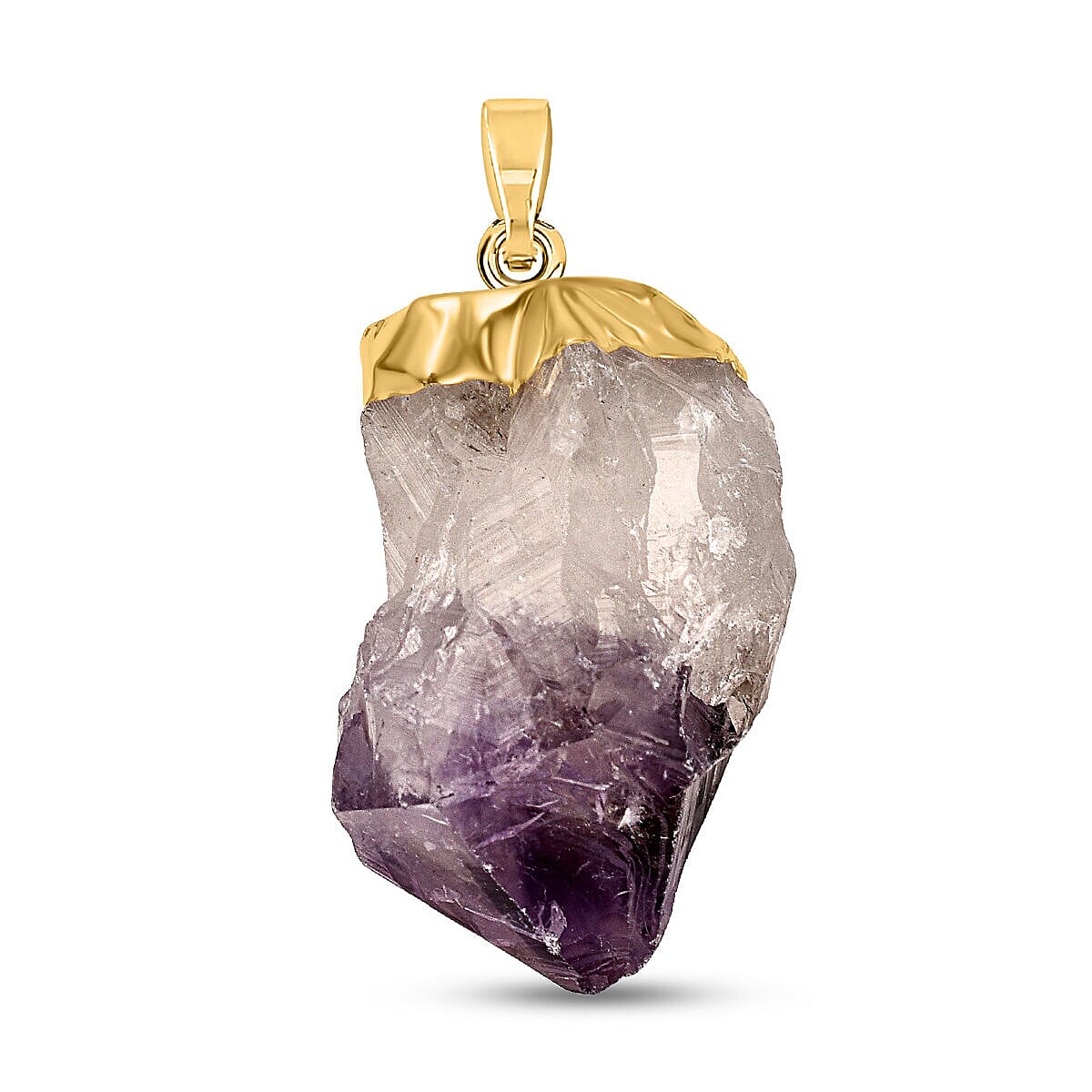 Amethyst Point Pendant in Gold Tone 10.00 Ct 7509497 0