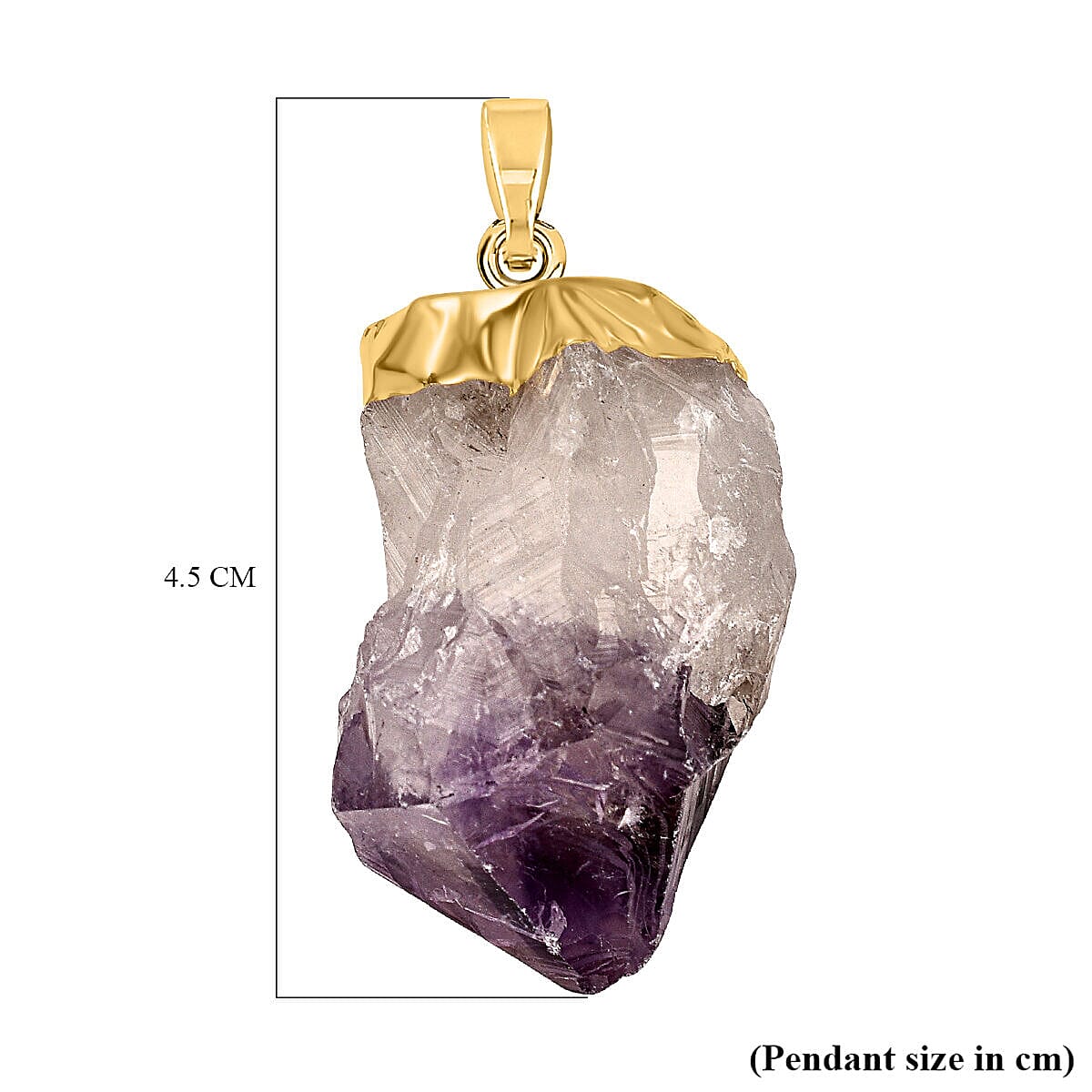 Amethyst Point Pendant in Gold Tone 10.00 Ct 7509497 5