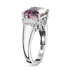 Ametrine & Natural Zircon Ring in Rhodium Overlay Sterling Silver 3.90 Ct