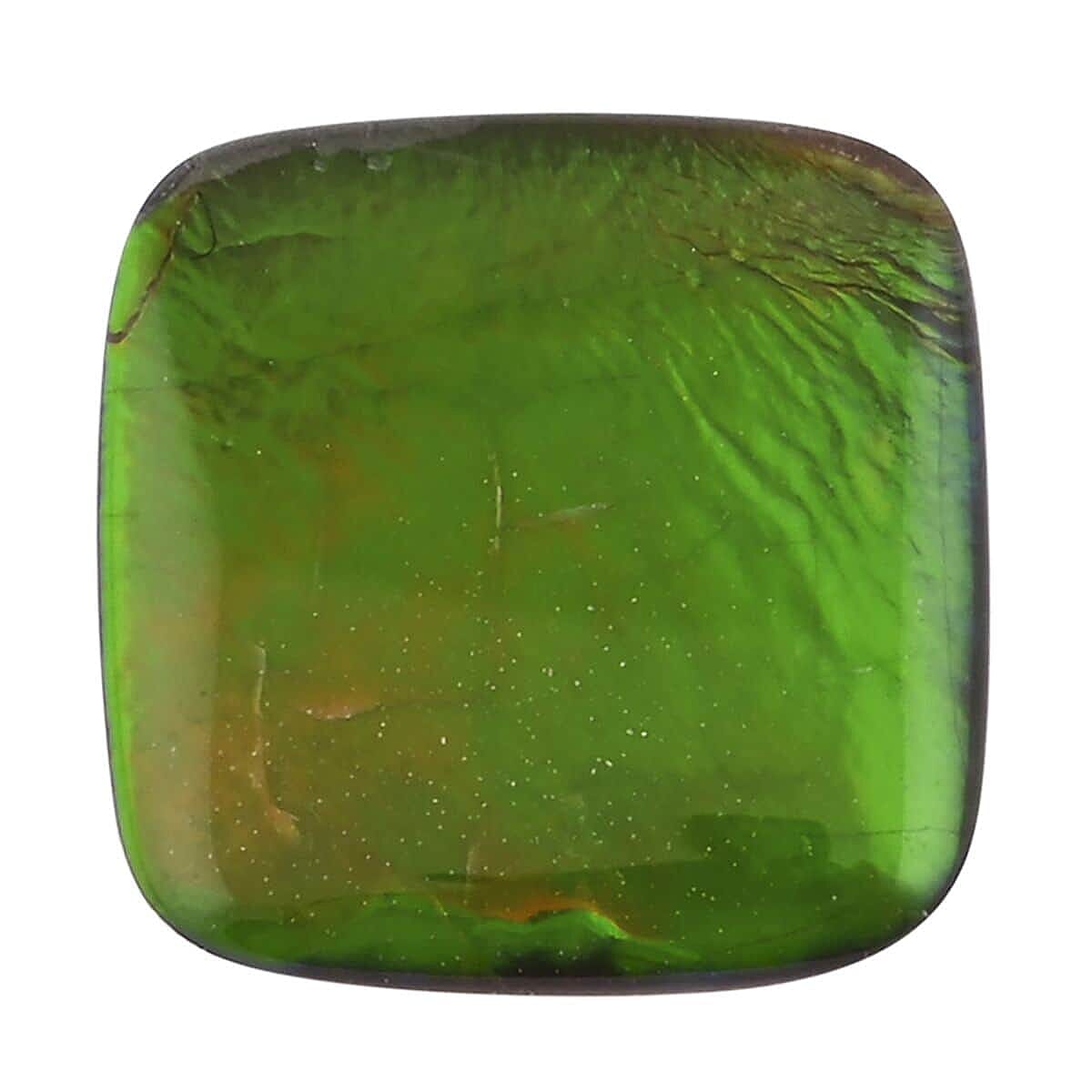 Ammolite Loose Gemstone in Cushion Shape (10x10 mm) 8045119 0