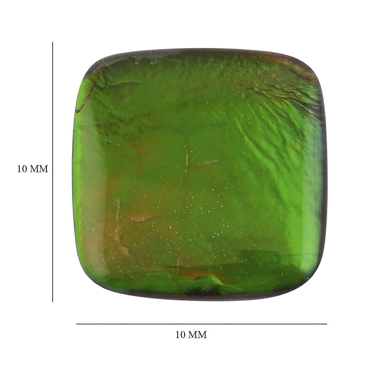 Ammolite Loose Gemstone in Cushion Shape (10x10 mm) 8045119 2
