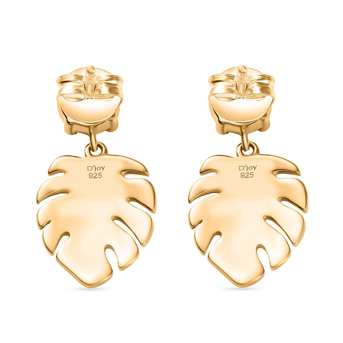 D'joy Ammolite Dangling Earrings in 18K Vermeil Yellow Gold Sterling Silver 1.06 Ct. 8172011 5