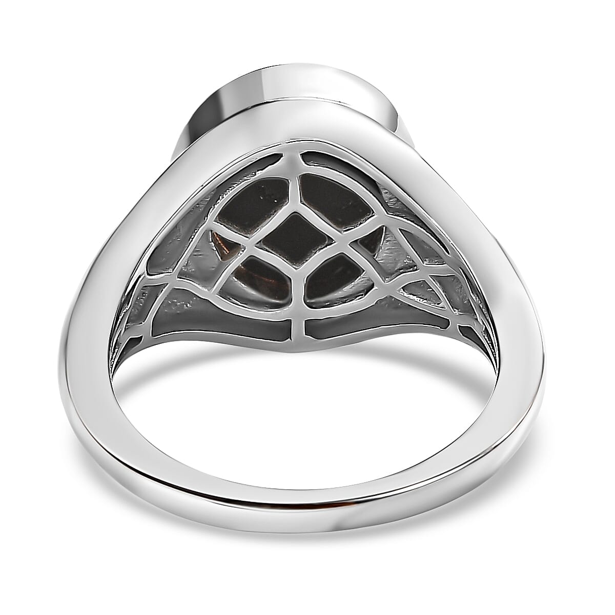 Ammolite Solitaire Ring in Platinum Overlay Sterling Silver 2.60 Ct 7516872 4