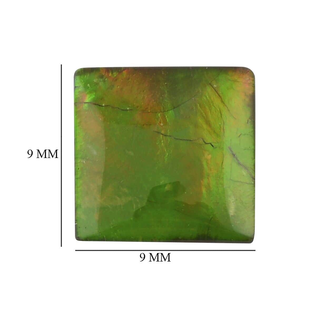 Ammolite Loose Gemstone in Square Shape (9x9 mm) 8045110 2