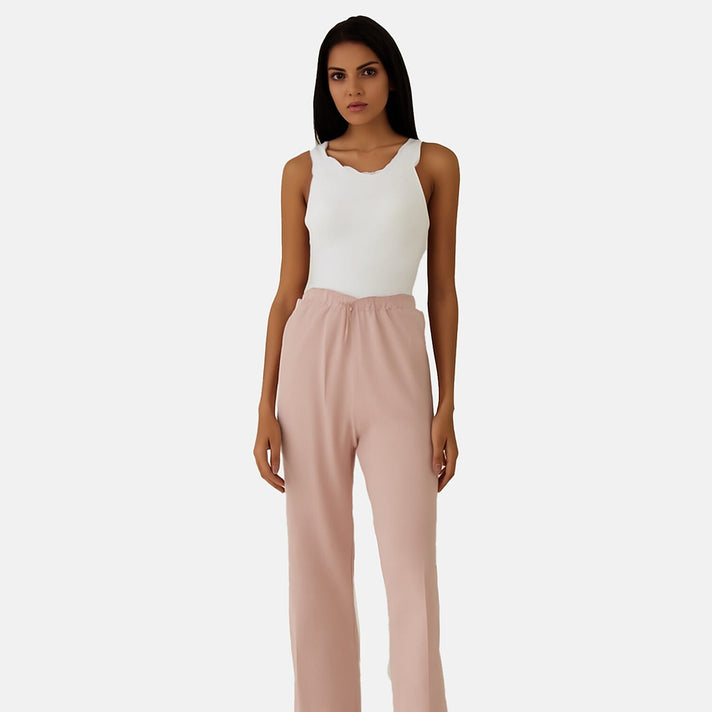 Anamor Womens 25 Inch Ankle Grazer Trousers (Size XL-XXL) - Pale Pink 8127375 1
