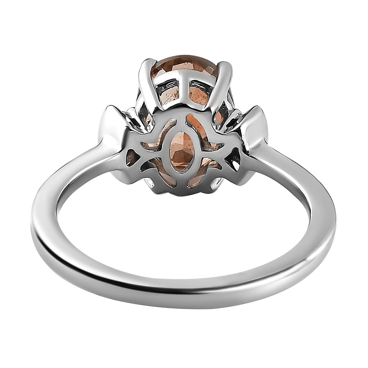 Andalusite and Diamond Solitaire Ring in Platinum Overlay Sterling Silver 2.01 Ct. 7235292 9