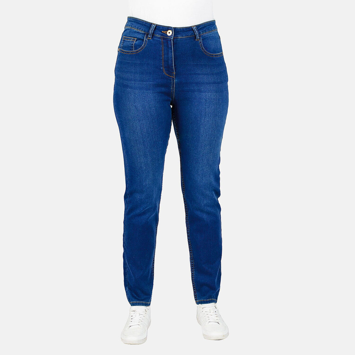 TAMSY - Angelina Relaxed Skinny Stretch Jean (Size 10) - Mid Blue 8731246 0