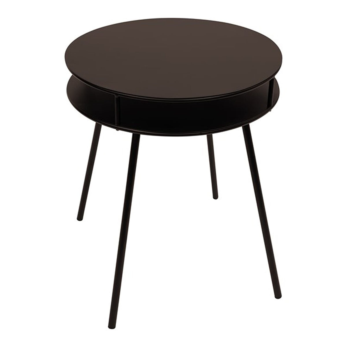 Anika 2-Tier Round Metal Side Table - Bronze 8046223 2