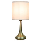 Sarav Chrome Touch Lamp with Grey Shade