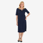 Ansh London Classic Dress (Size 14) - Navy