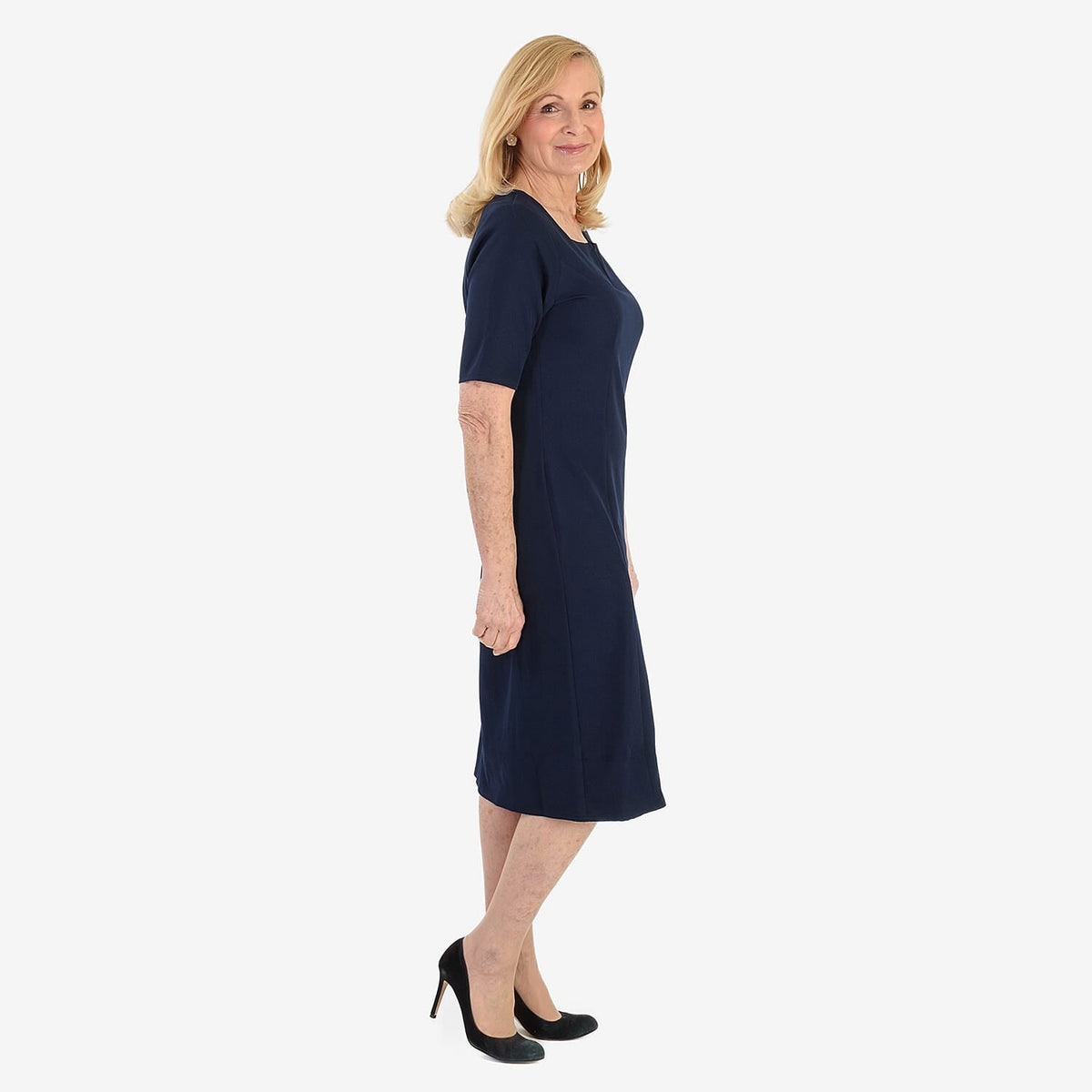 Ansh London Classic Dress (Size 14) - Navy V32644574 3