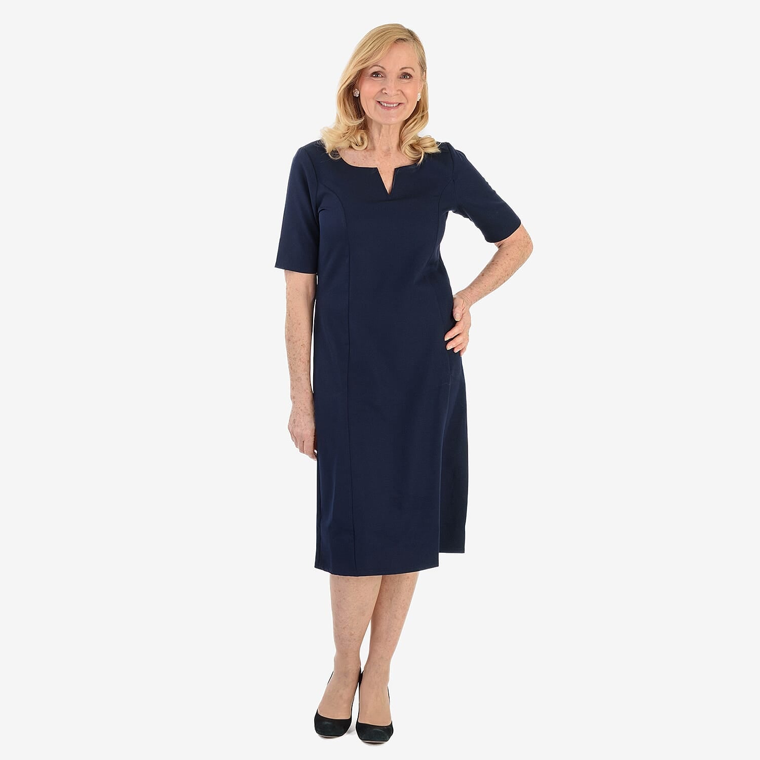 Ansh London Classic Dress (Size 16) - Navy V32518397 0
