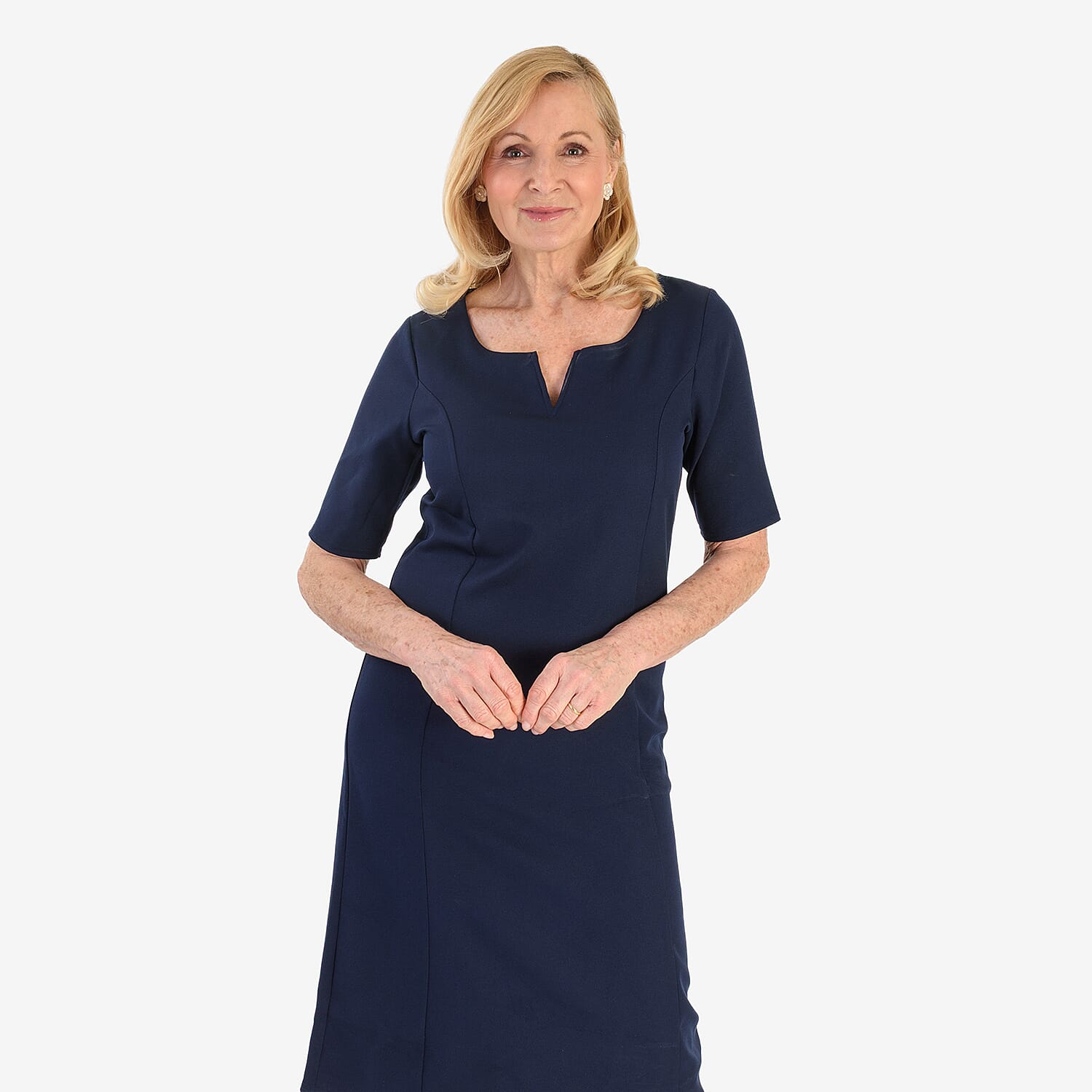 Ansh London Classic Dress (Size 16) - Navy V32518397 3