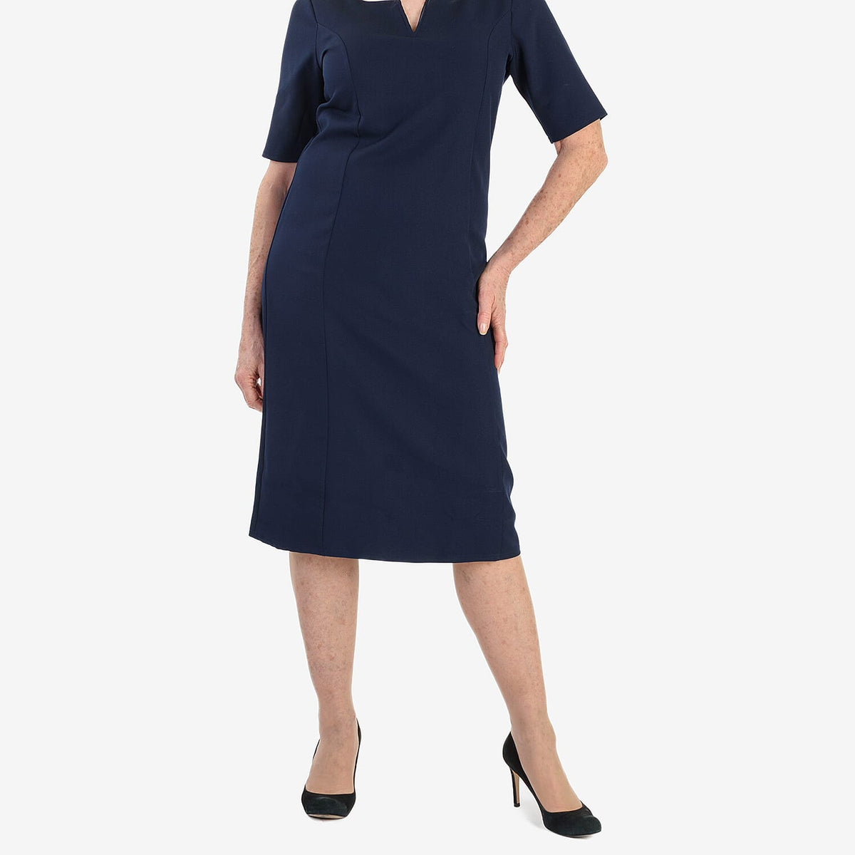 Ansh London Classic Dress (Size 16) - Navy V32518397 4