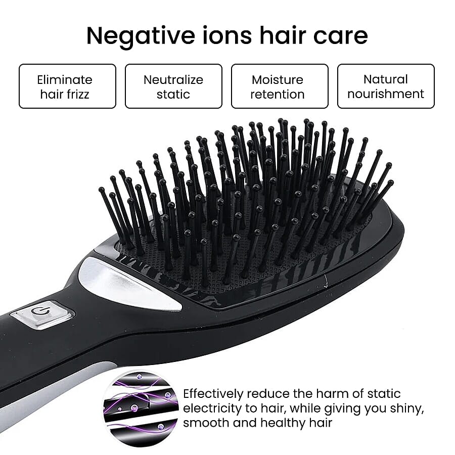 Anti-static Straight Hair Comb - Black 7629320 4