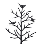 Antique Birds on Tree Stand Jewellery Holder Display in Black