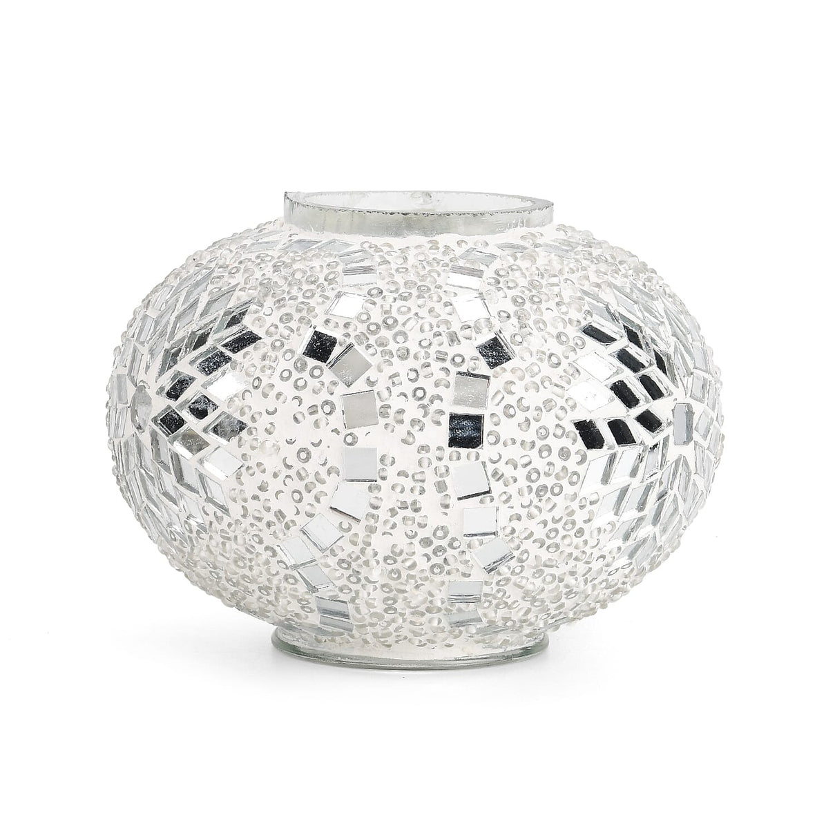 Handmade Moroccan Style Mosaic Table Lamp - White 8126293 6