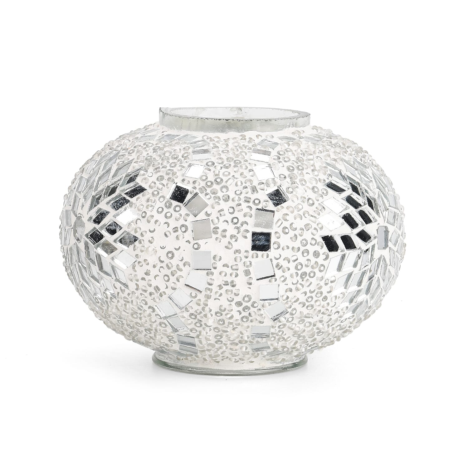 Handmade Moroccan Style Mosaic Table Lamp - White 8126293 6
